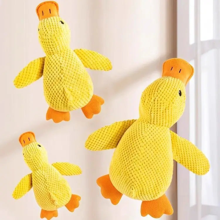 Calming Duck Toy for Dog,Soothing Plush Pet Toys with Sound Quack, Pet Interactive Companion, Chew-Resistant Chew Dogs Cat Toy