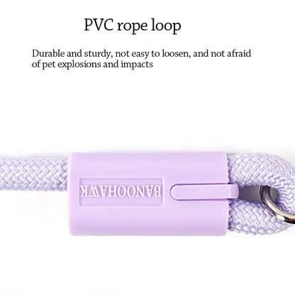 Universal Dopamine Dog Leashes with Cotton Handle Durable Dog Traction Rope Anti-Lost Nylon Pet Training Rope Outdoor