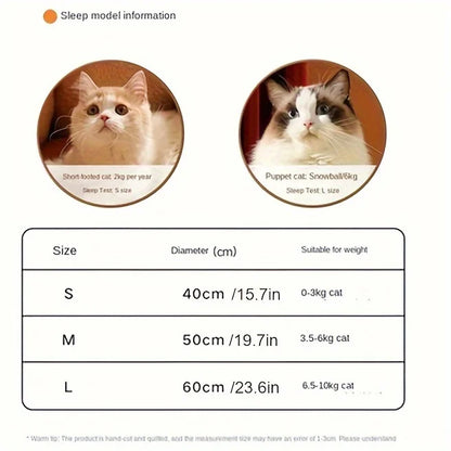 Petal Shaped Pet Bed, Plush Round Dog & Cat Cushion Mat with Knitted Texture, Ultra Soft Warm Nest for Kittens Puppies in Winter