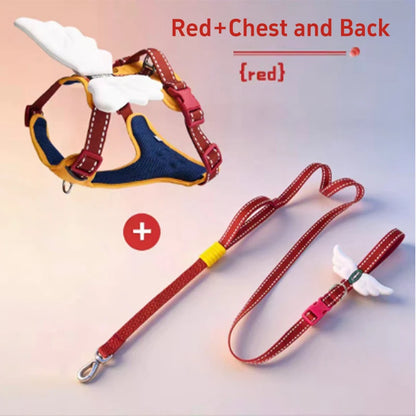 Wing & Wag Angel Wings Dog Harness - A breathable adjustable dog harness finished with playful 3D angel wings.