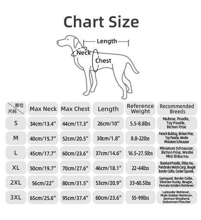 Dog Trench Coat with Plaid Inner Autumn Winter Windproof Dog Jacket for All Breeds Waterproof Soft Shell Windbreaker for Dogs