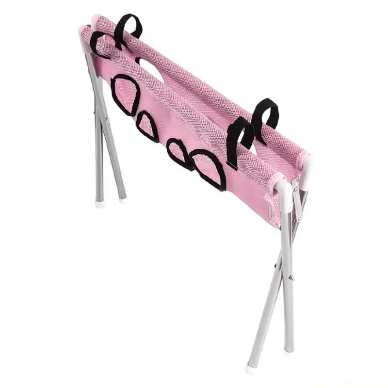 QX2E MultiFunctional Cats Dog Grooming Bed with Support Frame and Washing Hole Grooming Bed For Pet Ear Picking Clipping