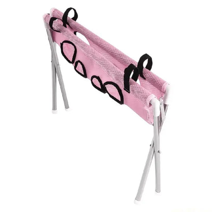 QX2E MultiFunctional Cats Dog Grooming Bed with Support Frame and Washing Hole Grooming Bed For Pet Ear Picking Clipping