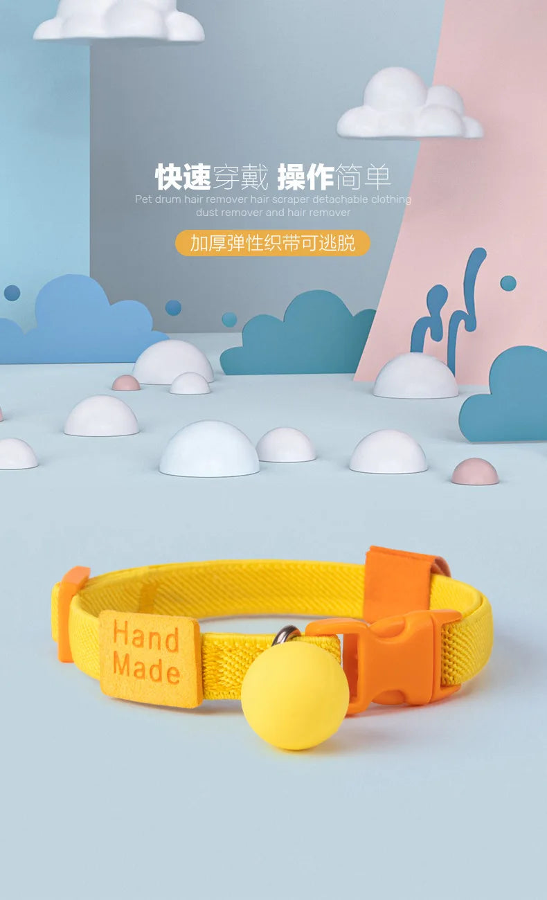 Reflective Cat Collar Adjustable Soft Pet Necklace Summer Fashion Accessory with Breakaway Clasp for Indoor Outdoor Cats