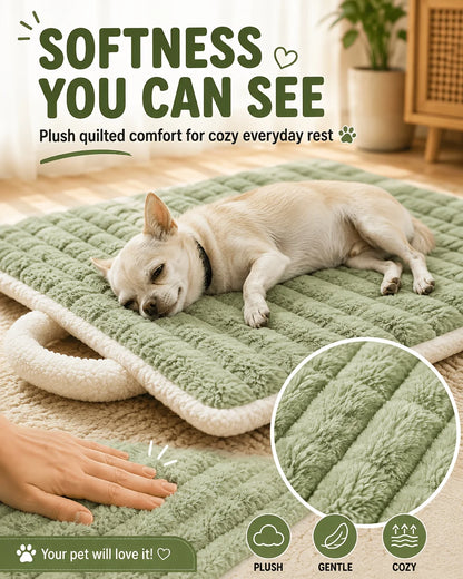 Pet Sleeping Mat Dog Bed Cat Litter Puppy Bed with Carry Handle Dog Sofa Lovely Mattress Cushion for Small Large Dog Blanket