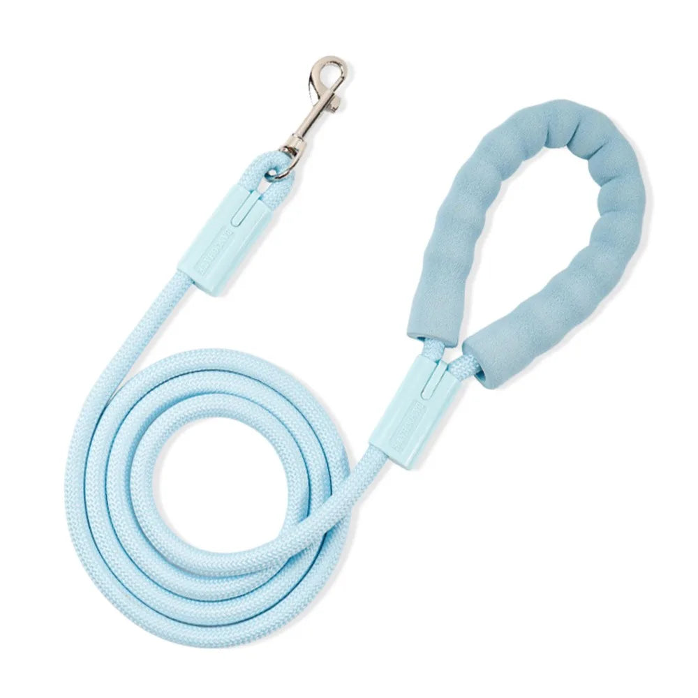 Universal Dopamine Dog Leashes with Cotton Handle Durable Dog Traction Rope Anti-Lost Nylon Pet Training Rope Outdoor