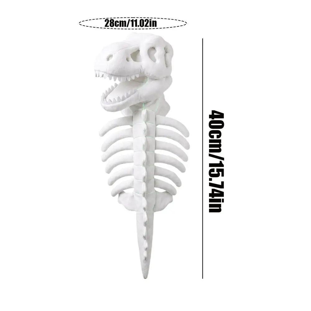 3D Skeleton Pet Dinosaur Costume Realistic Dinosaur Skeleton Costume Wearable Cat/Dog Halloween Costumes Pet Dino Hood Outfits