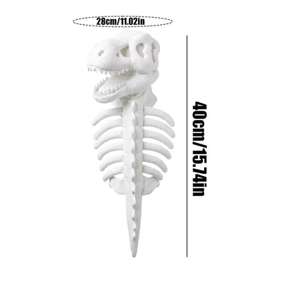 3D Skeleton Pet Dinosaur Costume Realistic Dinosaur Skeleton Costume Wearable Cat/Dog Halloween Costumes Pet Dino Hood Outfits