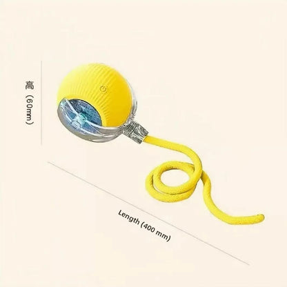 Kawaii Interactive Dog Toy Electric Plush Jumping Ball Squeaky Bite Resistant Self Entertaining Boredom Relief For Cute Dogs
