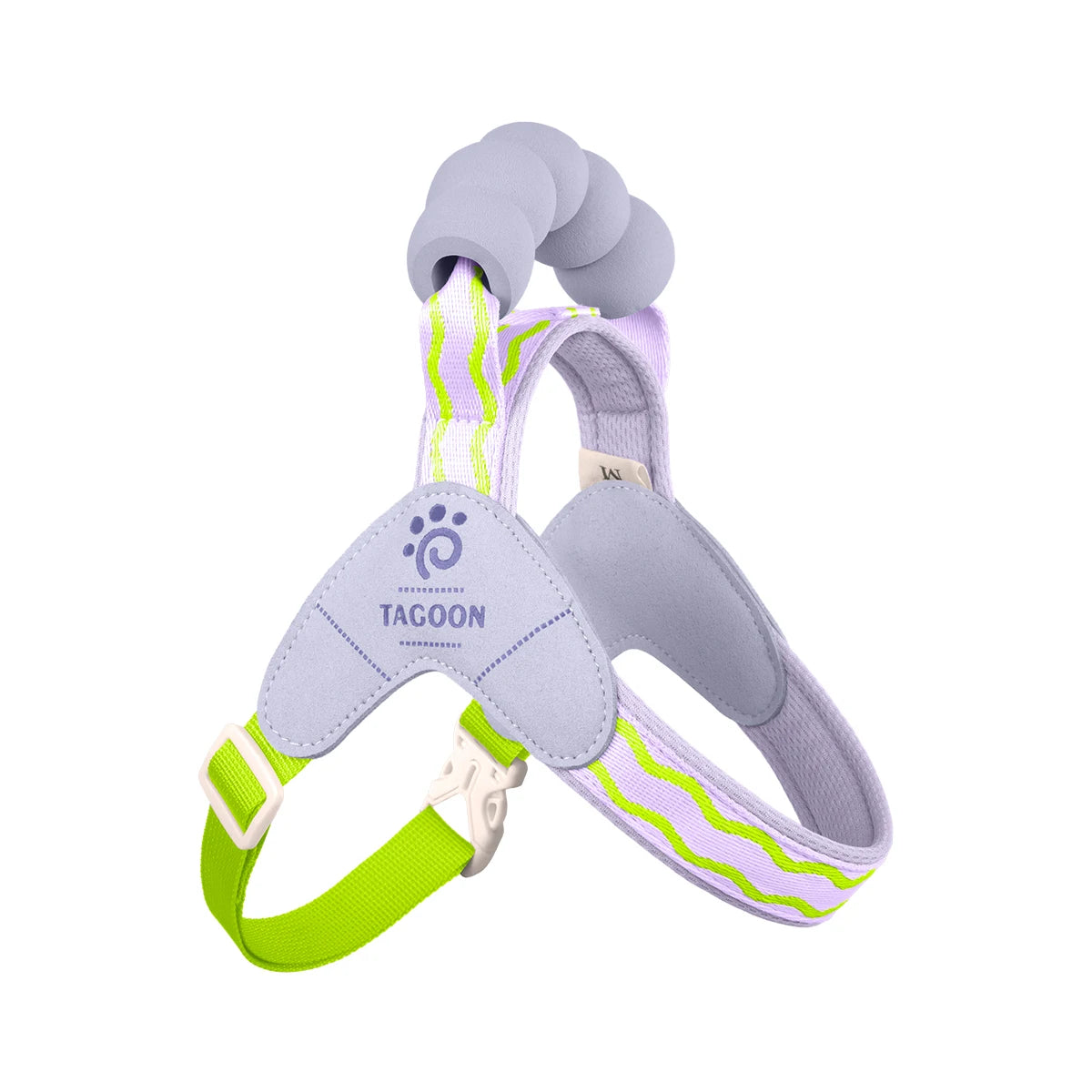 Bubblegum Bounce – Cushioned Reflective Dog Harness