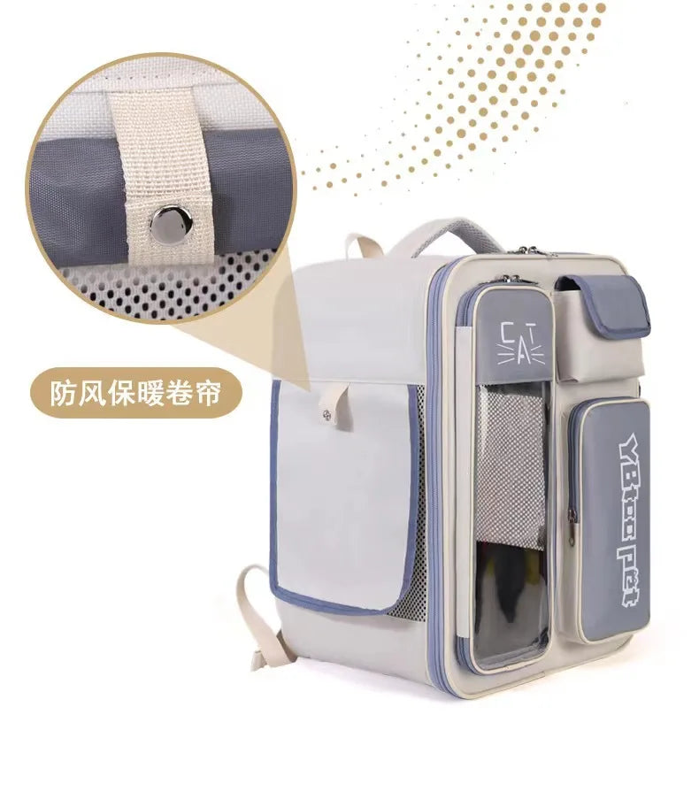 Bag Products Cat Carriers Storage Fashion Backpack Portable Cat Carriers Handbag PVC Home Katzenbeutel MH40MB