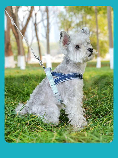 Explosion-Proof Pet Saddle Harness Dog Leash for Shiba Inu Bichon Frize Puppy Outdoor Pet Supplies Dog Collar Cat Collar