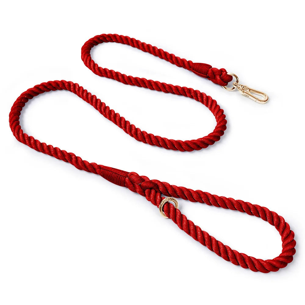 Hand-woven Cotton Rainbow Dog Leash, Medium and Large Dog Walking Leash Is Wear-resistant ,  for Outdoor Walking or Dog Training