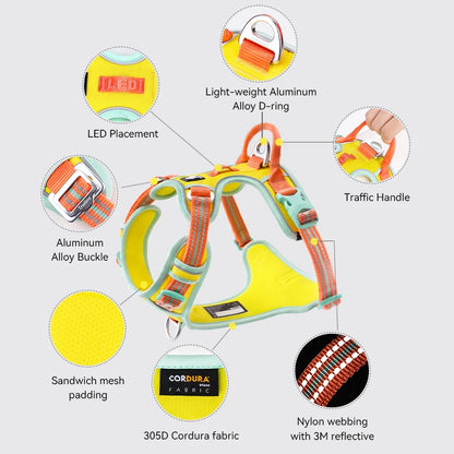 Trailblazer Tails – Reflective Padded Dog Harness