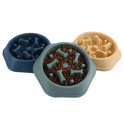 New Slow Feeder Dog Bowl Anti-choking Puppy Food Bowl Anti-slip Pet Slow Eating Dog Dishes Puzzle Feeders for Dogs Small Medium