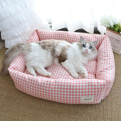 New Four Seasons Universal Pet Nests Spring and Autumn Square Nests Winter Warm Dog Nests Cat Nests Thickened Small Dog NestsCat