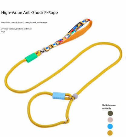 Dog leash that is resistant to chewing, adjustable and prevents escape - perfect for pet dog walking.