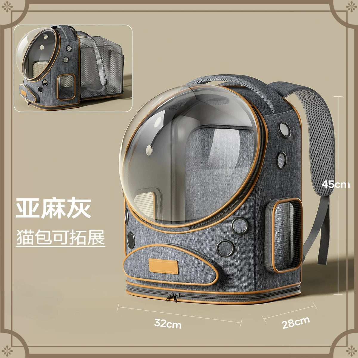 Pet trolley case cat bag going out portable dog going out box large capacity double shoulder pet space capsule cat backpack