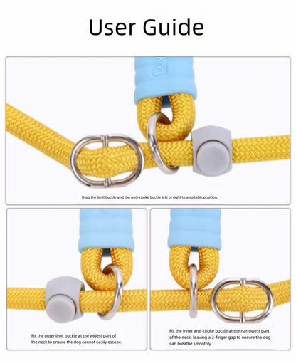 Dog leash that is resistant to chewing, adjustable and prevents escape - perfect for pet dog walking.