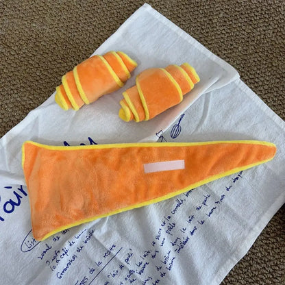 Soft Croissant Dog Toy Dog Training Bite Resistant Dog Treat Dispenser Mental Stimulation Puppy Puzzle Toy Feeding Activity