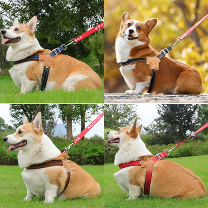 Y Shape Dog Harness Adjustable Reflective Pet Vest, Soft Padding Chest Support for Small Medium Large Dogs, Easy Walk Ou