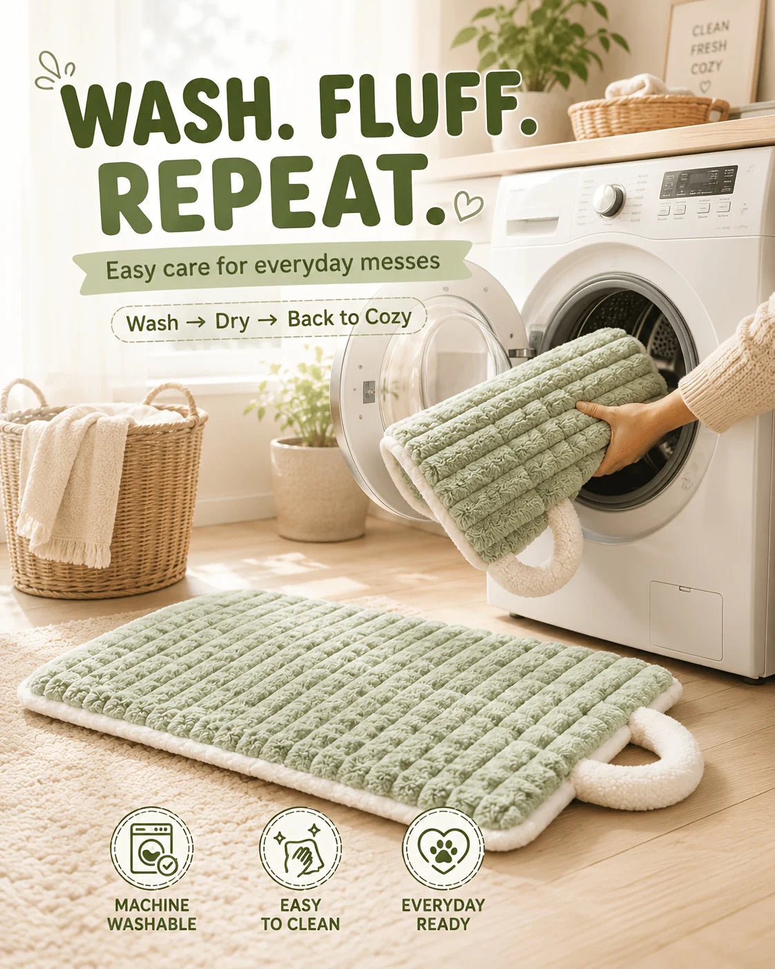 Pet Sleeping Mat Dog Bed Cat Litter Puppy Bed with Carry Handle Dog Sofa Lovely Mattress Cushion for Small Large Dog Blanket
