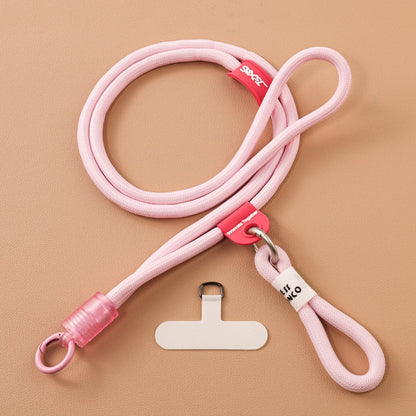 Colorful Braided Phone Crossbody Lanyard Universal Anti-lost Phone Strap with Tether Tab for All Smartphones Retro Fresh Style