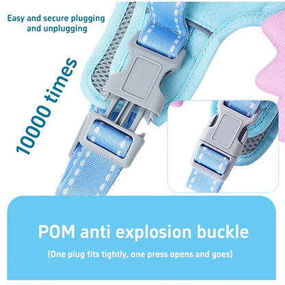 Wing & Wag Angel Wings Dog Harness - A breathable adjustable dog harness finished with playful 3D angel wings.