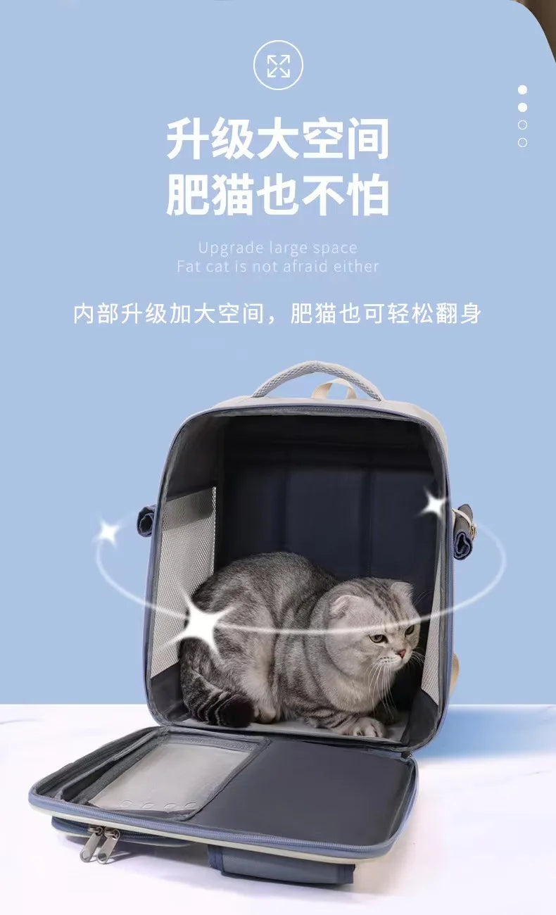 Bag Products Cat Carriers Storage Fashion Backpack Portable Cat Carriers Handbag PVC Home Katzenbeutel MH40MB