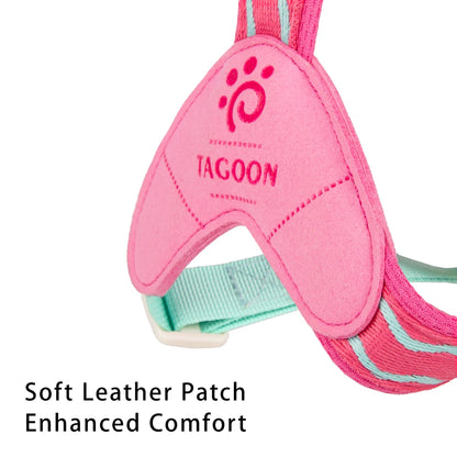 Bubblegum Bounce – Cushioned Reflective Dog Harness