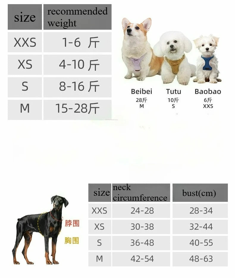 Pet Collars Trendy Premium Suede Dog Harness Leash Set-Adjustable Pet Chest Strap Soft Durable Puppy Kitten Fashion Accessories