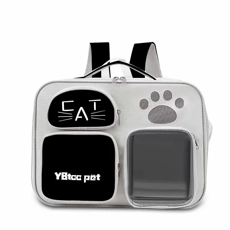 Cat bag out portable breathable lightweight large capacity pet supplies anti-stress space capsule double shoulder cat bag