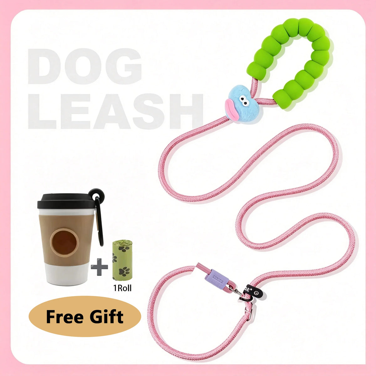 Dopamine Colorful No Pull Anti Explosion Impact Dog Leash Heavy Duty Shock Absorb Training Outdoor Walking Rope For Large Dogs