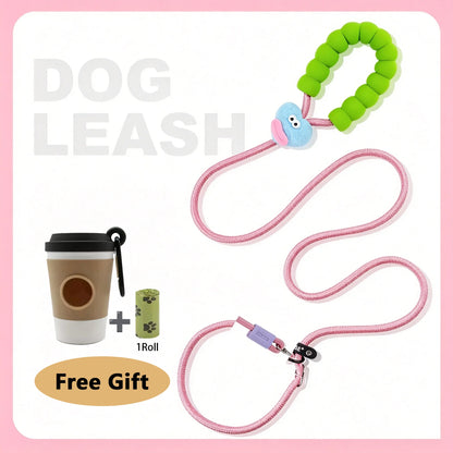 Dopamine Colorful No Pull Anti Explosion Impact Dog Leash Heavy Duty Shock Absorb Training Outdoor Walking Rope For Large Dogs