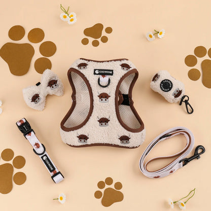 Personalized Dog Harness Set Custom Design Dog Collars and Leashes Step in Puppy Harness Dog Products