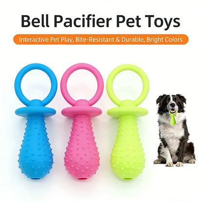 Bone Shape Soft Rubber Pet Chew Toy Bite Resistant Teeth Grinding Molar Cleaning Interactive Training Chewing Toys For Dogs
