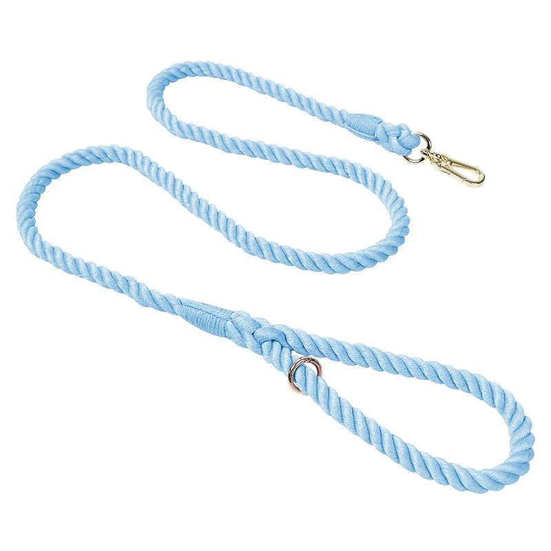 Hand-woven Cotton Rainbow Dog Leash, Medium and Large Dog Walking Leash Is Wear-resistant ,  for Outdoor Walking or Dog Training