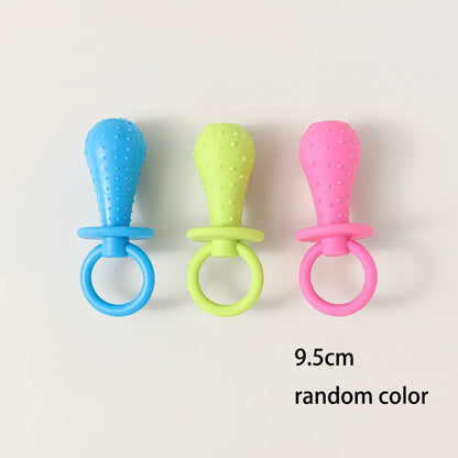 Bone Shape Soft Rubber Pet Chew Toy Bite Resistant Teeth Grinding Molar Cleaning Interactive Training Chewing Toys For Dogs