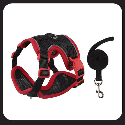 Purrfect Escape – Reflective Mesh Pet Harness & Leash Set