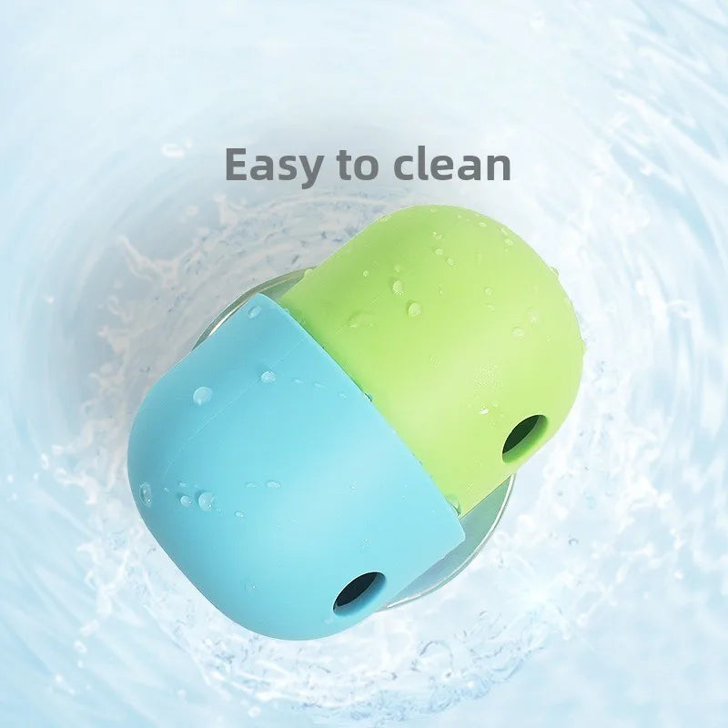 Silicone Dog Treat Dispensing Ball Chew Bowl Interactive Feeder Toy for Outdoor Puzzle Use Home Pet Puppy Small Large Bite