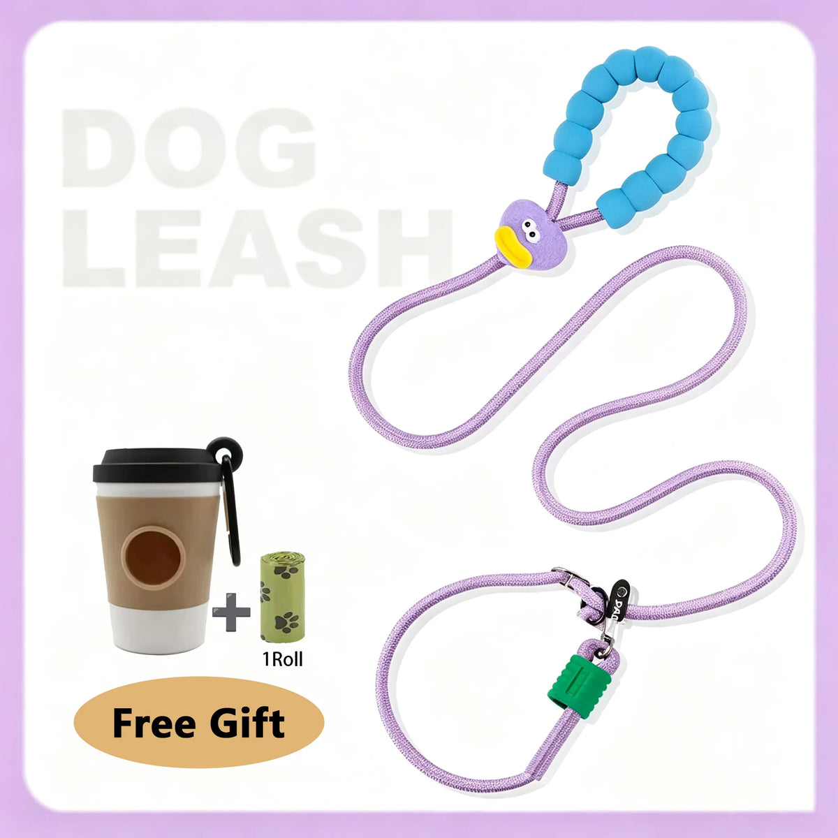 Dopamine Colorful No Pull Anti Explosion Impact Dog Leash Heavy Duty Shock Absorb Training Outdoor Walking Rope For Large Dogs