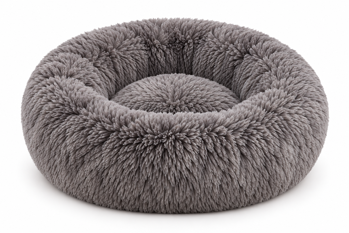 Snuggleberry Cloud – Plush Donut Pet Bed