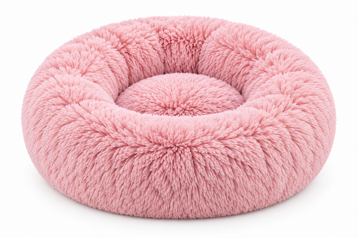 Snuggleberry Cloud – Plush Donut Pet Bed